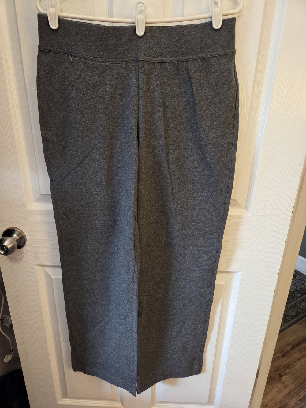 Lands' End Gray Wide-Leg Pull-On Leggings